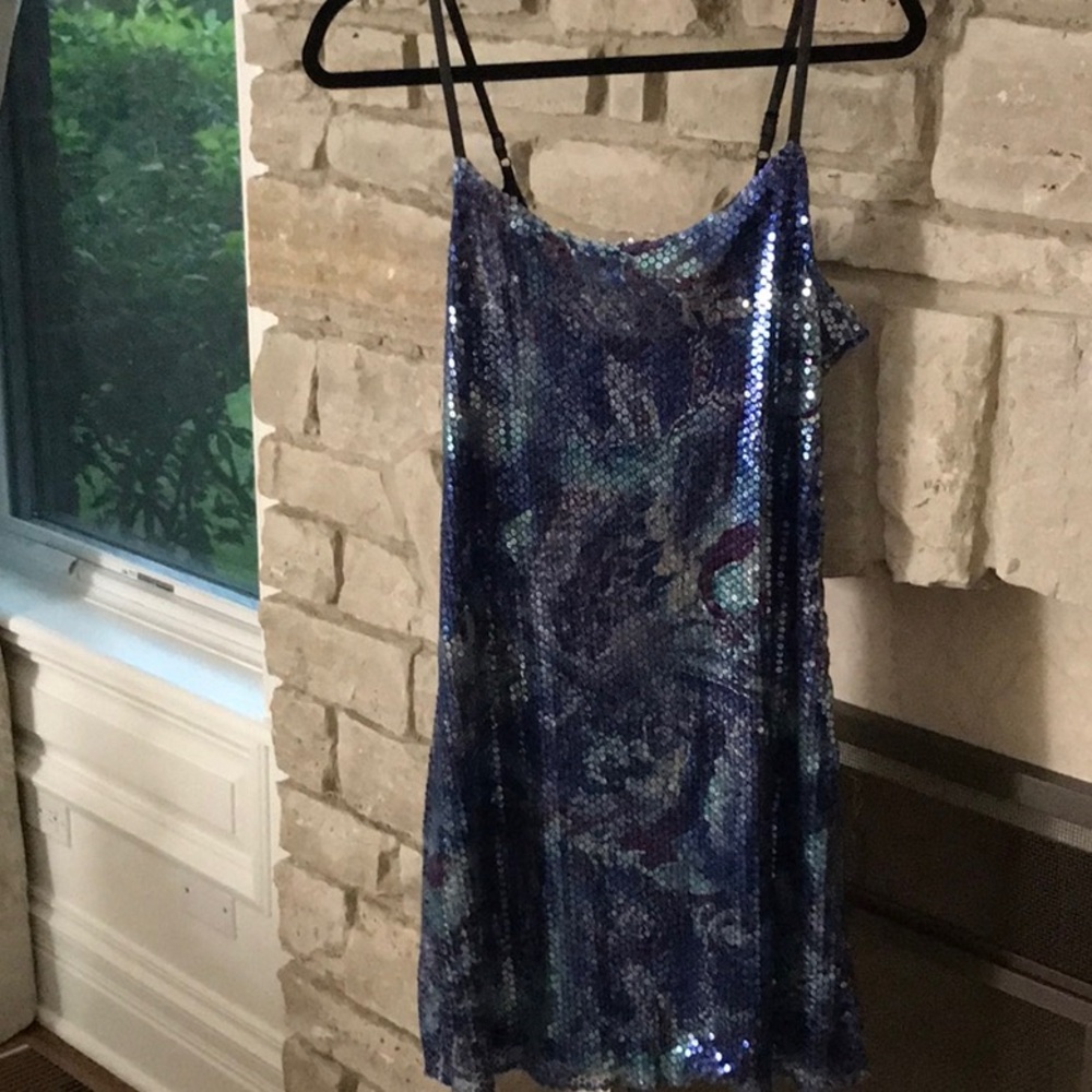 Pinky  Blue Sequin Dress